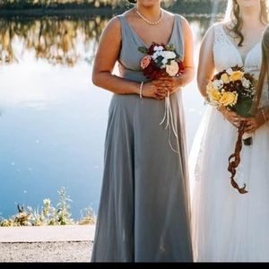 Grey Bridesmaids Dress